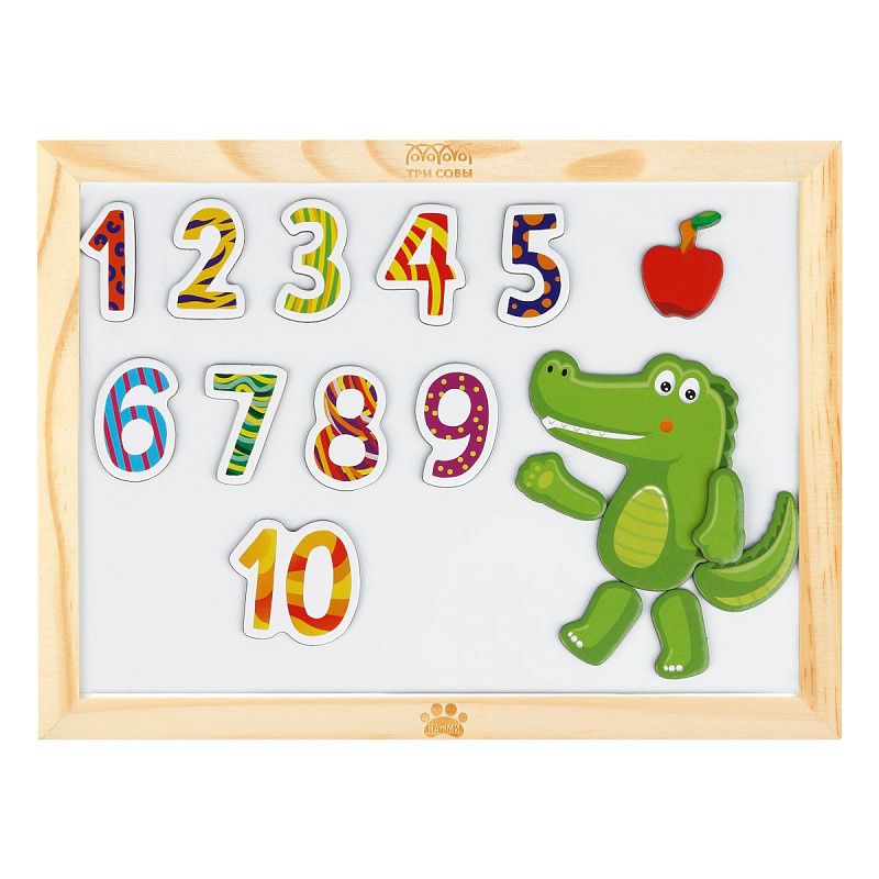 Доска двусторонняя магнитно-маркерная Три Совы, А3, настольная, с поддоном