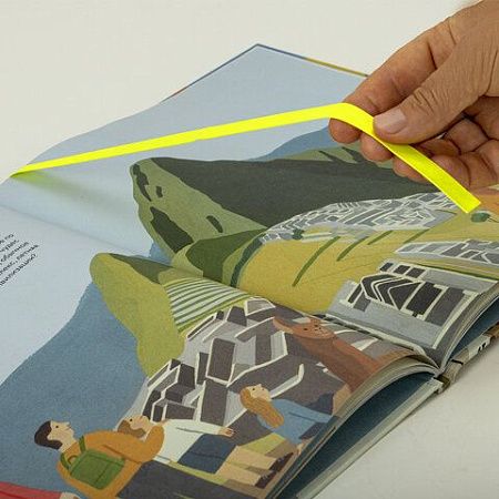 Закладки для книг САМОКЛЕЯЩИЕСЯ, КОМПЛЕКТ 6 шт., лаймовый, ДПС, 2921-123 