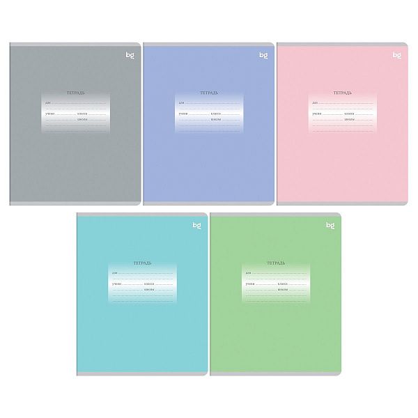 Тетрадь 24л., линия BG "Первоклассная", Mix