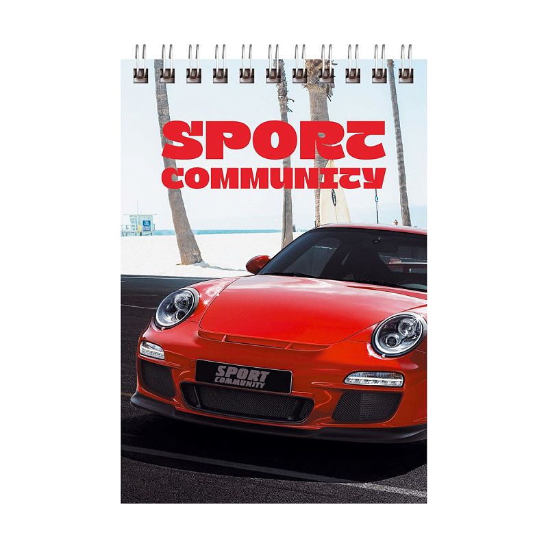 Блокнот А6 40л. на гребне BG "Sport community"