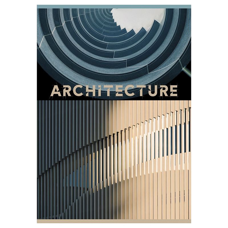 Тетрадь 80л., А4, клетка BG "Архитектура", суперэконом