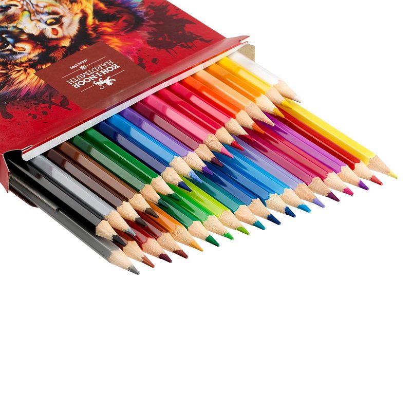 Карандаши цветные Koh-I-Noor "RED LION", 36цв, картон.упак. с подвесом