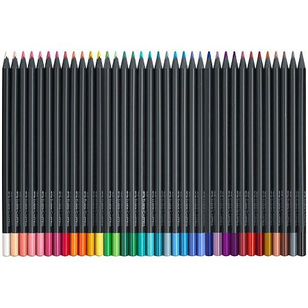 Карандаши цветные Faber-Castell "Black Edition", 36цв., трехгран., черное дерево, заточен., картон.