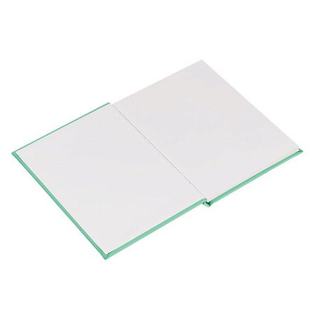 Скетчбук для акварели 40л., 150*200 Greenwich Line, бирюзовый, кожзам, на резинке, 200г/м2