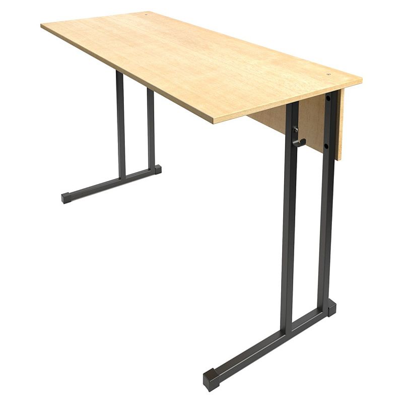 Стол-парта нерегулируемая 1200*500*760мм, 6гр, клен/черный