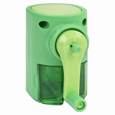 Точилка механическая BRAUBERG KIDS, для простых и цветных карандашей, корпус мятный, крепление к столу, 272003 