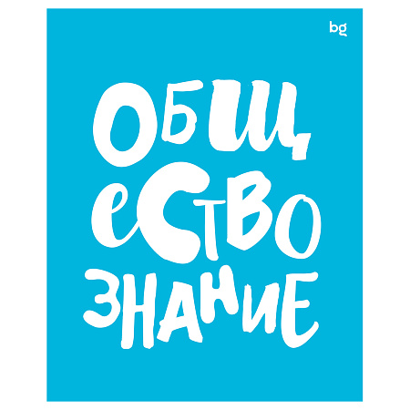 Тетрадь предметная 48л. BG "Домино" - Обществознание, пластиковая обложка