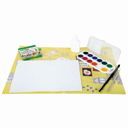 Настольное покрытие BRAUBERG KIDS для труда и творческих занятий, ПВХ, "Artist", 50х35 см, 272358 