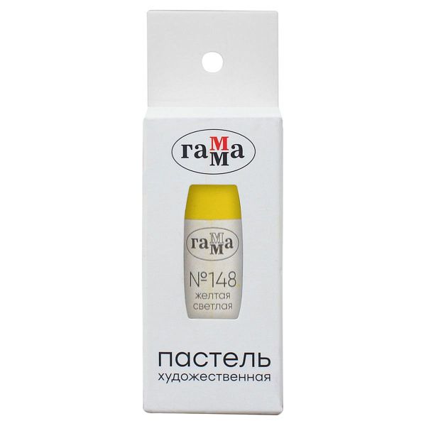 Пастель художественная Гамма, желтая светлая №148, картон. упак., европодвес