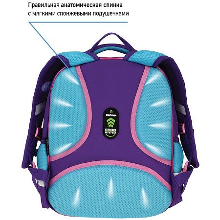 Рюкзак Berlingo Kids "Positive" 36*27*12см, 1 отделение, 2 кармана, эргономичная спинка, LED кант 