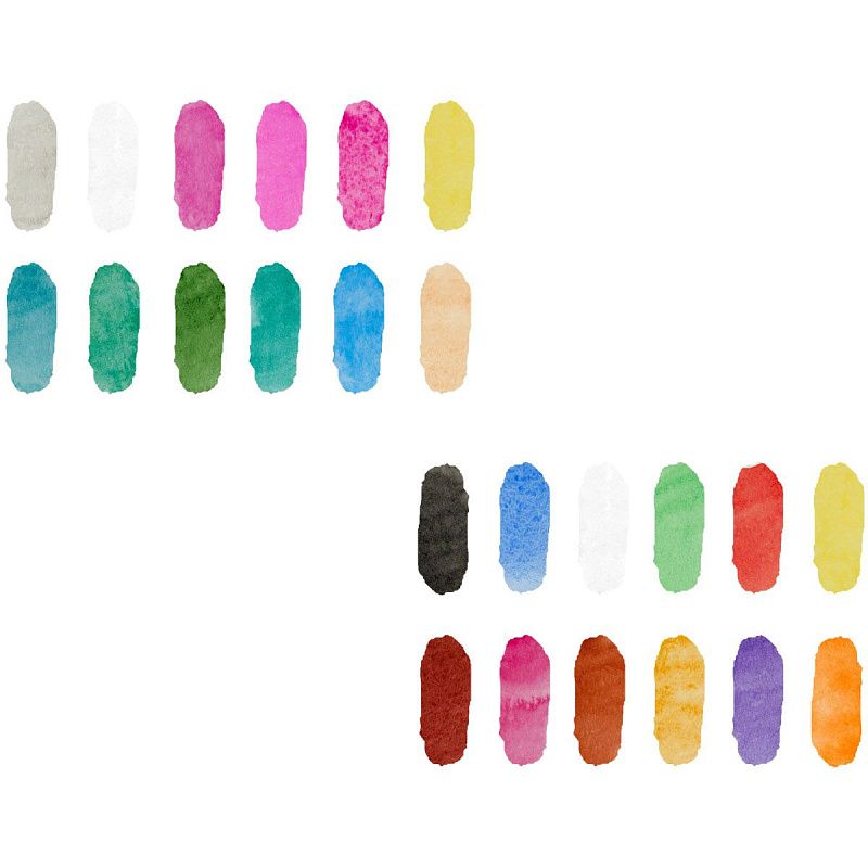 Акварель Мульти-Пульти "Чебурашка", медовая, 24 цветов, без кисти, пластик, европодвес