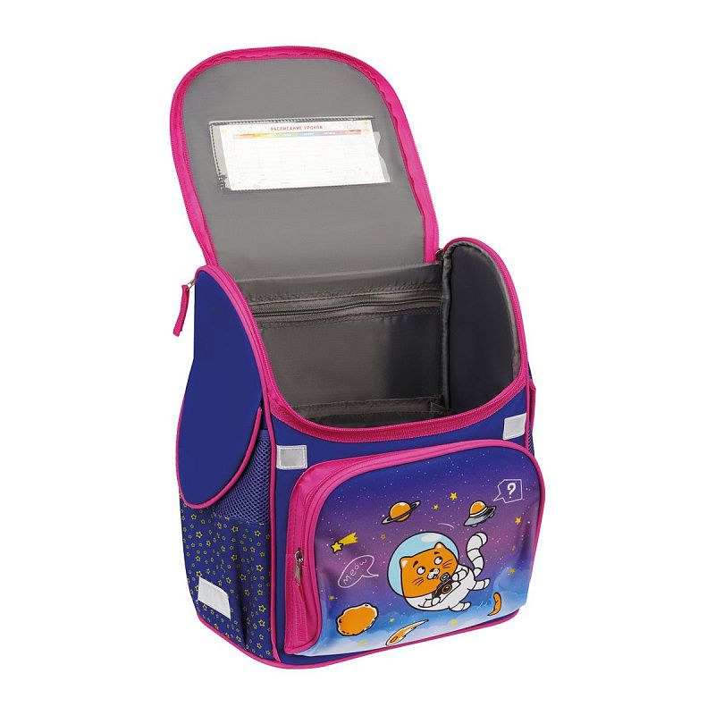 Ранец ArtSpace Junior "CosmoCat" 37*28*21см, 1 отделение, 3 кармана, анатомическая спинка 