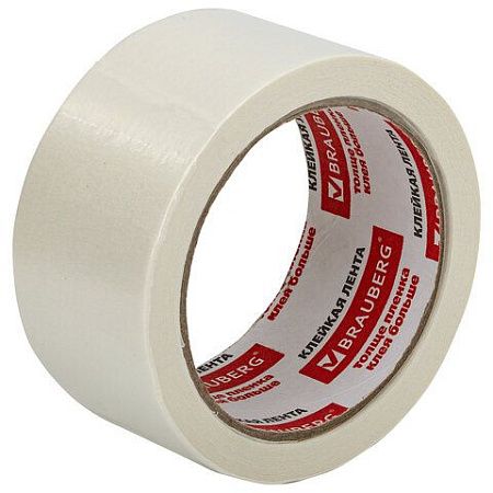 Клейкая лента малярная креппированная 48 мм x 25 м, BRAUBERG, 226428