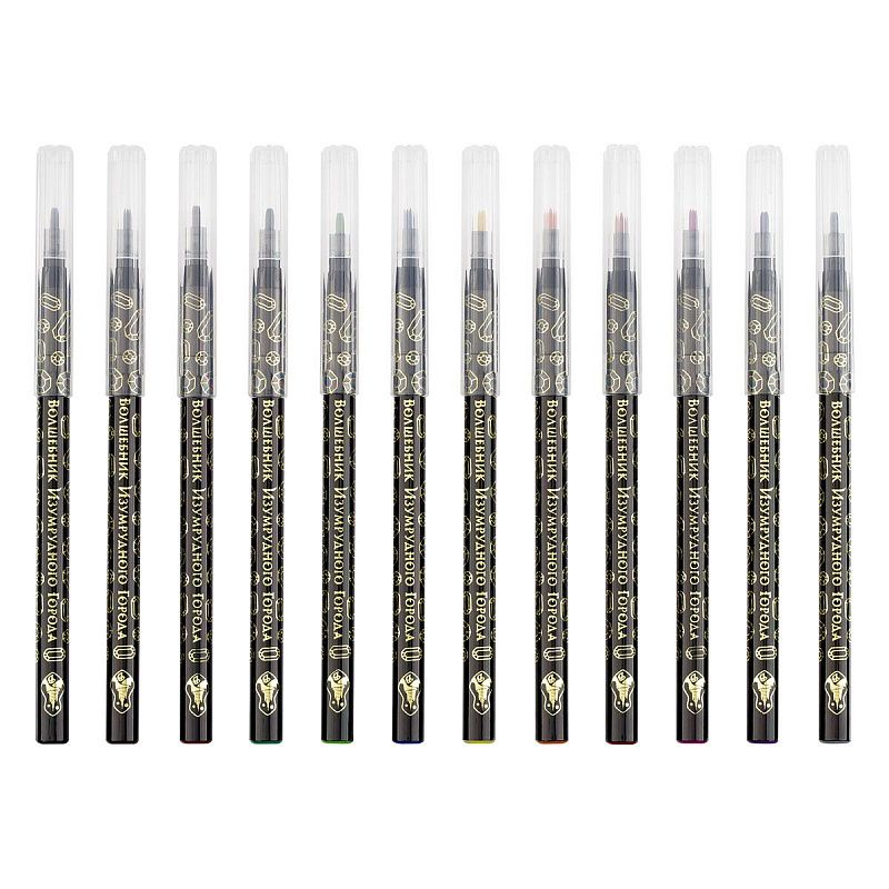 Фломастеры Мульти-Пульти "Волшебник Изумрудного Города", 12цв., смываемые, блистер