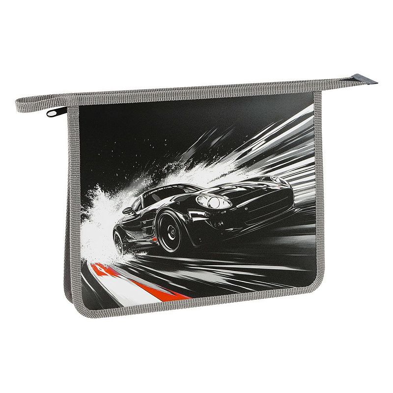 Папка для тетрадей 1 отделение, ArtSpace "Speed", А5, пластик, на молнии