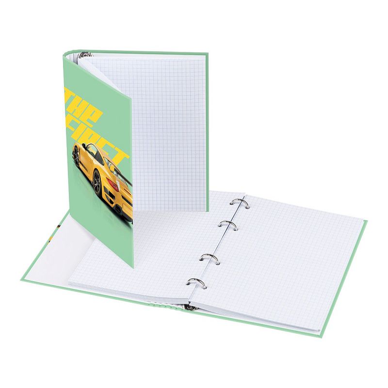 Тетрадь на кольцах А5, 160л., BG "Старт", глянцевая ламинация