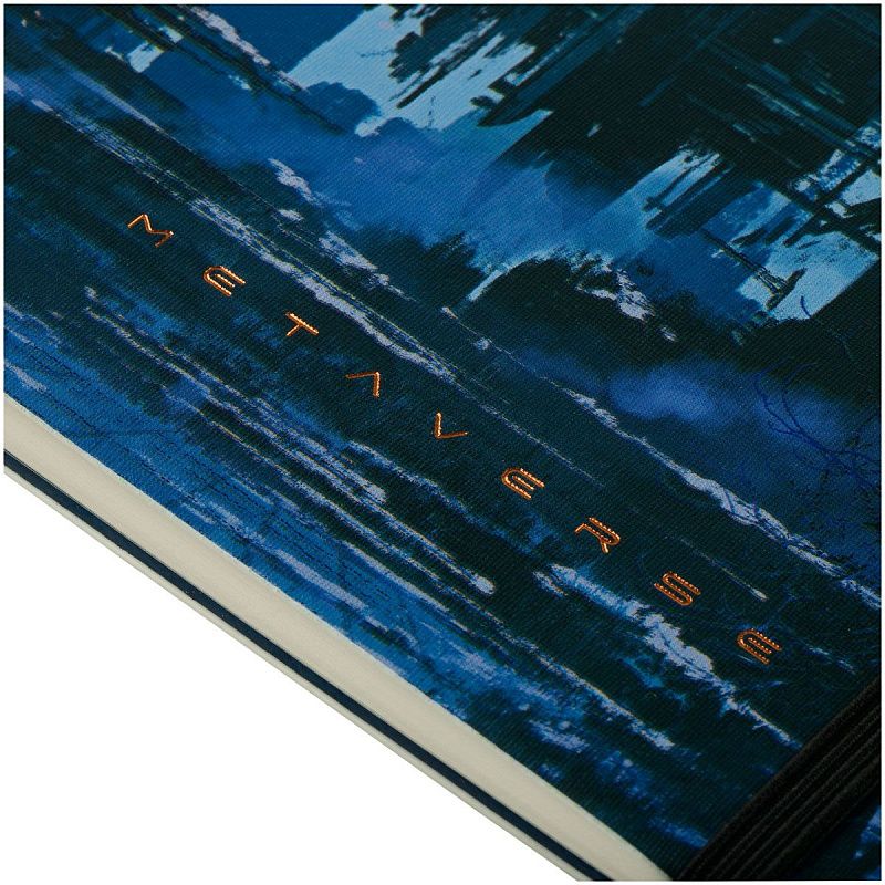 Записная книжка А5 80л. ЛАЙТ, кожзам, Greenwich Line "Future. Fallen city", с резинкой, тиснение фольгой, блок в линию