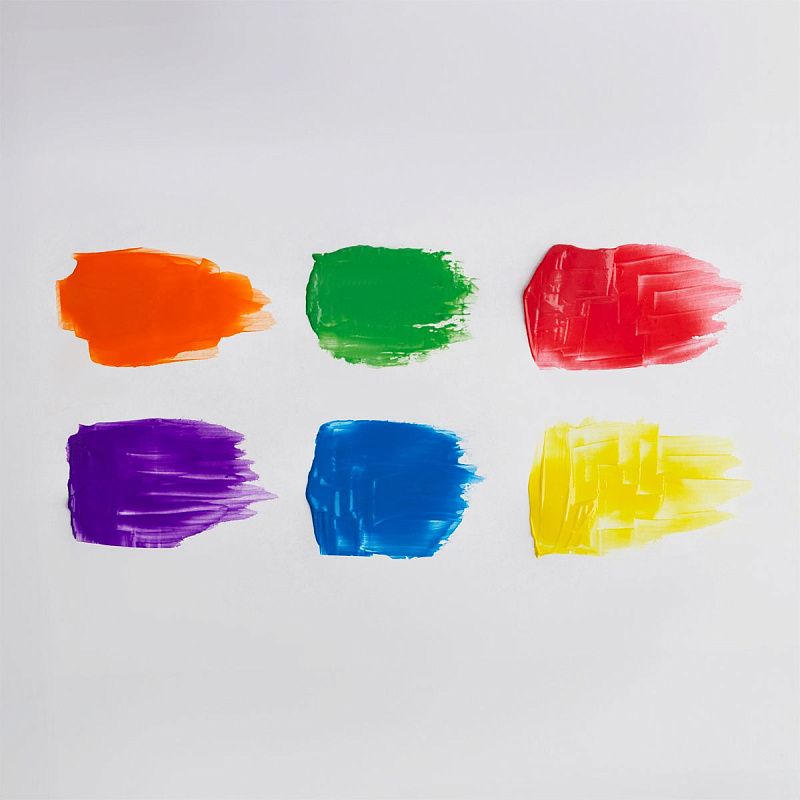 Краски пальчиковые классические с НАКЛЕЙКАМИ Мульти-Пульти "Чебурашка - Мои первые пальчиковые краски", 06 цветов, 210мл, для малышей, 1+, картон