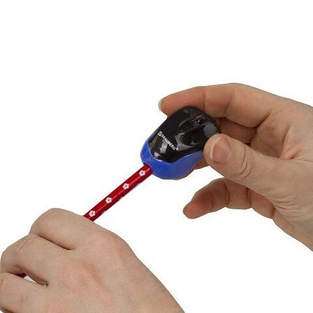 Точилка BRAUBERG "Click", с контейнером, пластиковая, корпус ассорти, 228445 