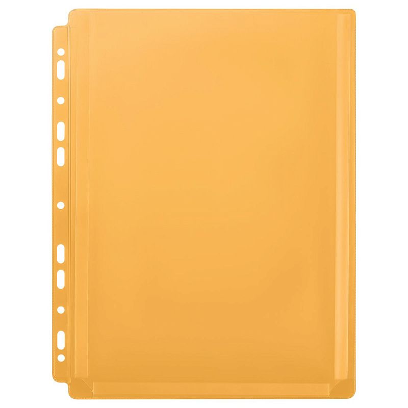 Папка-вкладыш с перфорацией OfficeSpace А4, ПВХ, 180мкм, расширяющаяся до 250л., цветная, ассорти 