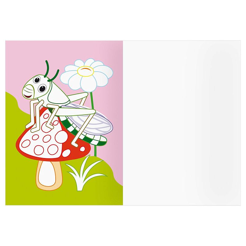 Раскраска А5 ТРИ СОВЫ "Мир насекомых", 8стр., цветной фон