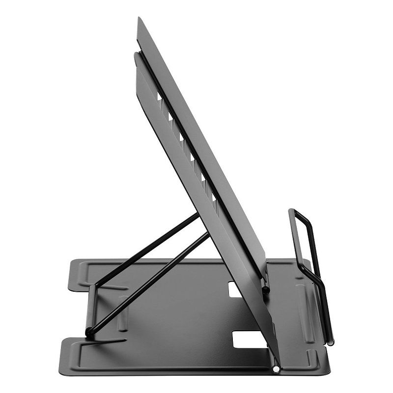 Подставка для книг СТАММ, металлическая, регулируемый угол наклона, черная 