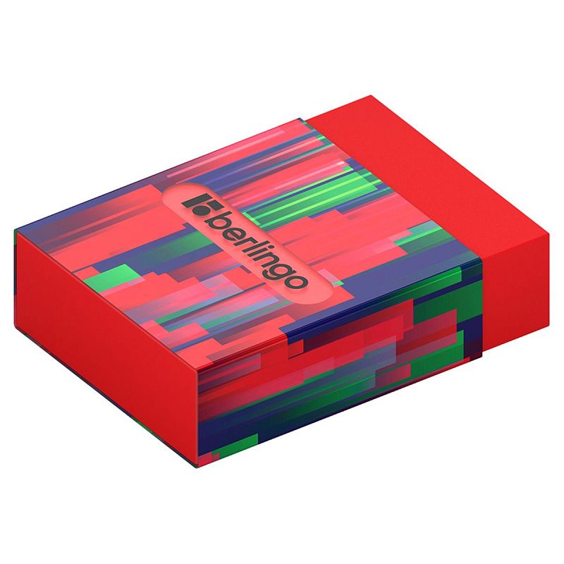 Ластик Berlingo "Glitch", Eco-PVC, пластиковый держатель с печатью, 45*32*11мм 