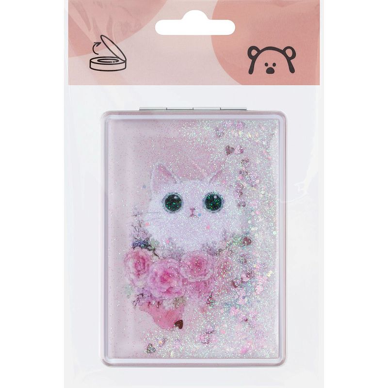 Зеркальце карманное складное MESHU "Shiny Kitty"