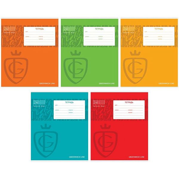 УЦЕНКА - Тетрадь 24л., линия Greenwich Line "Royal book", УФ-лак, 80г/м2