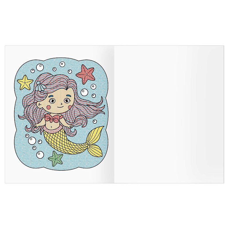 Раскраска водная 200*250 ТРИ СОВЫ "Раскрась водой. Русалочки", 8стр.