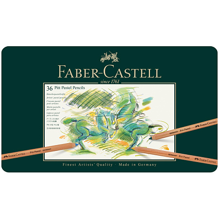 Пастельные карандаши Faber-Castell "Pitt Pastel", 36цв., метал. коробка