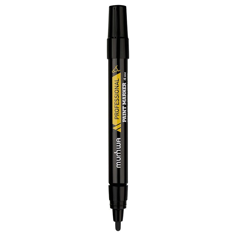 Маркер-краска MunHwa "Professional Paint Marker" черная, 4мм, нитро-основа 