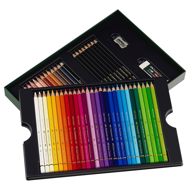 Набор художественных изделий Faber-Castell "Polychromos & Pitt Graphite Matt ", 50 предметов,  студийная коробка