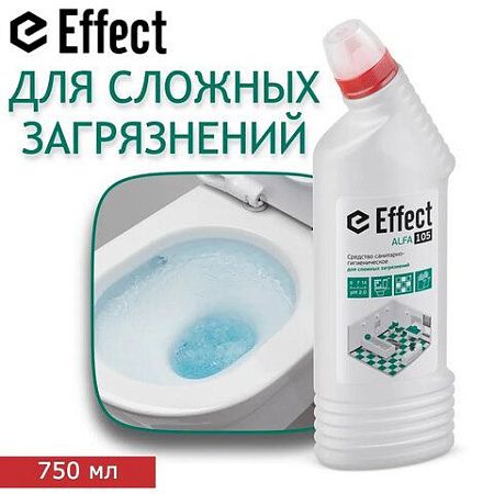 Чистящее средство 750 мл EFFECT "Alfa 105", для сантехники, кислотное, для сложных загрязнений, 14321 
