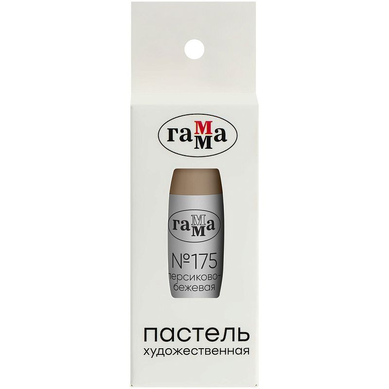 Пастель художественная Гамма, персиково-бежевая № 175, штучная, картон.упак.