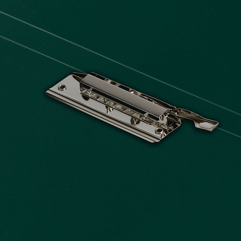 Папка с боковым зажимом СТАММ "Герб" А4, 17мм, 700мкм, пластик, изумруд 