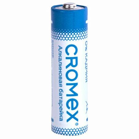 Батарейки алкалиновые "пальчиковые" КОМПЛЕКТ 12 шт., CROMEX Alkaline, AA (LR6,15A), спайка, 456258