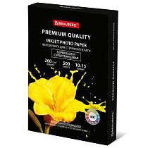 Фотобумага PREMIUM суперглянцевая, 10х15 см, 260 г/м2, односторонняя, 500 листов, BRAUBERG, 364000 Фотобумага PREMIUM суперглянцевая, 10х15 см, 260 г/м2, односторонняя, 500 листов, BRAUBERG, 364000