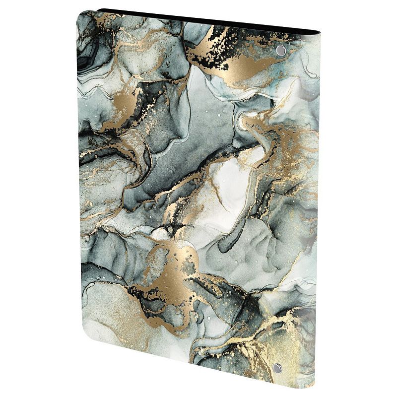 Тетрадь на кольцах А5, 120л., кожзам,  BG "Marble", иск. кожа, тиснение фольгой
