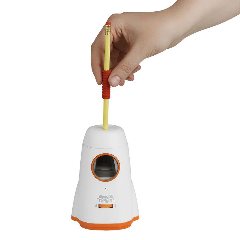 Точилка электрическая детская Мульти-Пульти "Ракета" 1 отверстие, с контейнером, картон. упаковка 