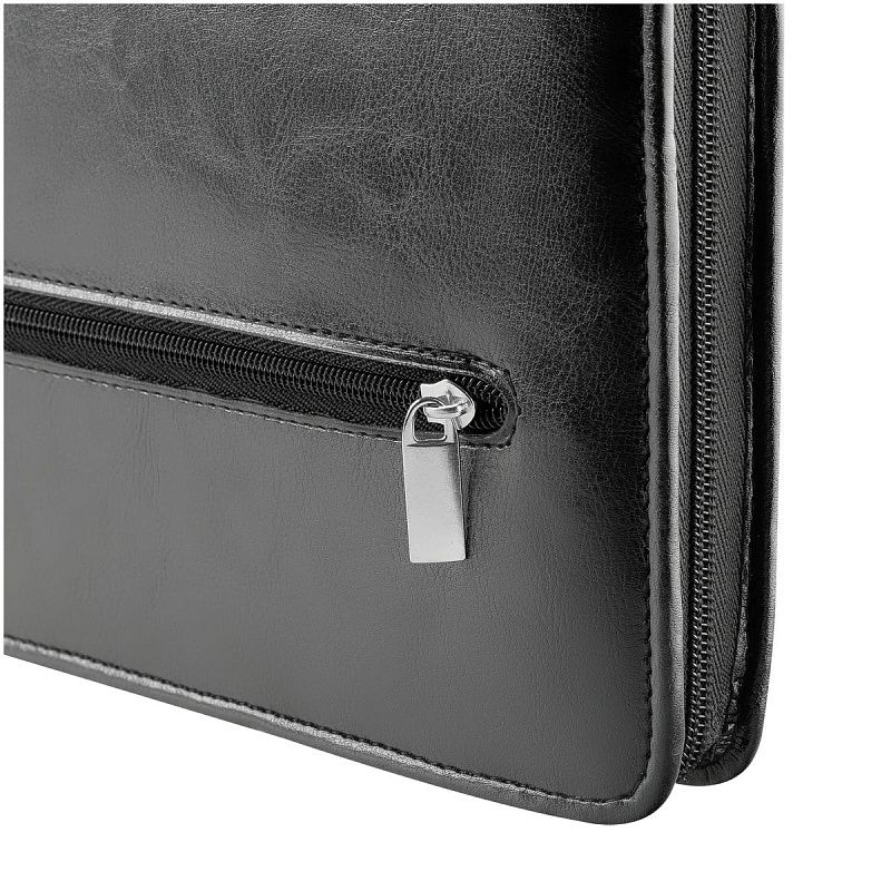 Папка деловая OfficeSpace "Vesta" имп. кожзам, на молнии, блокнот 