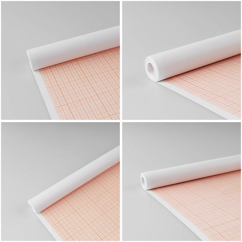 Бумага масштабно-координатная OfficeSpace, 640мм*10м, оранжевая