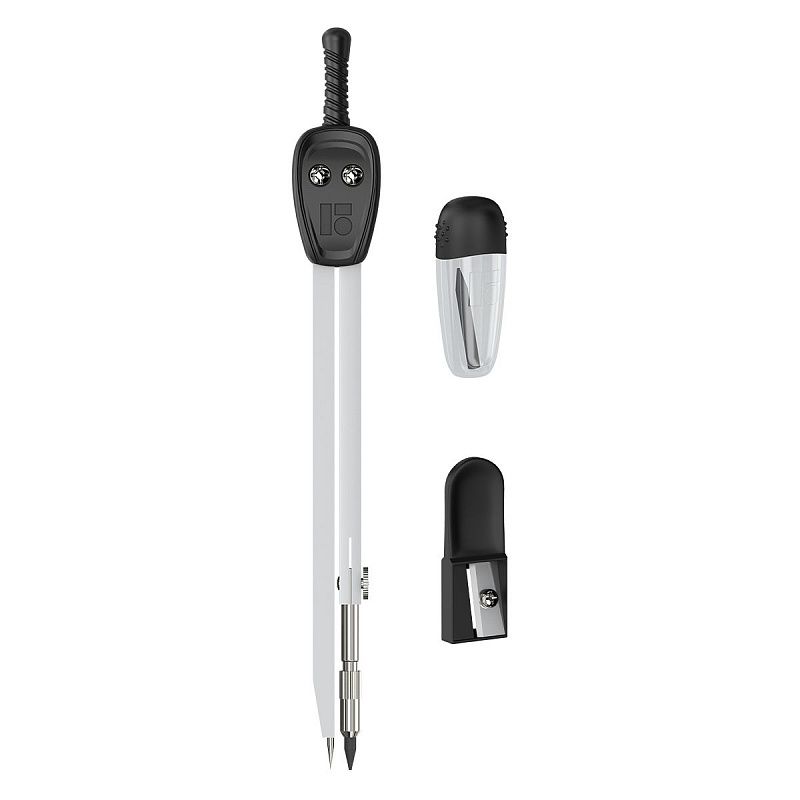 Готовальня Berlingo "Expert", 3 предмета, циркуль 135мм, пластиковый футляр 