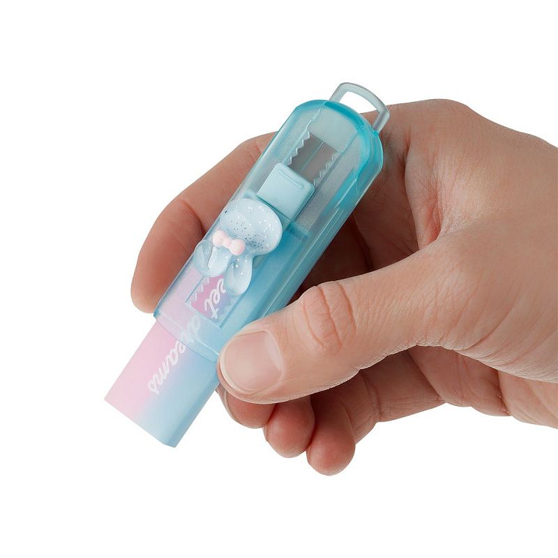 Ластик MESHU "Lucky Bunny", 90*25*25мм, ПВХ, пластиковый футляр, блистер, европодвес 