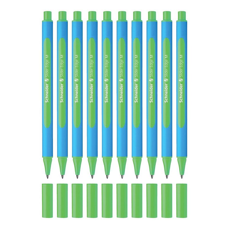 Ручка шариковая Schneider "Slider Edge M" зеленая, 1,0мм, трехгранная 