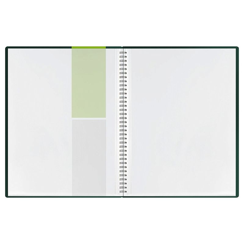 Папка с 40 вкладышами на гребне СТАММ "Диагональ" А4, 21мм, 700мкм, пластик, изумруд 