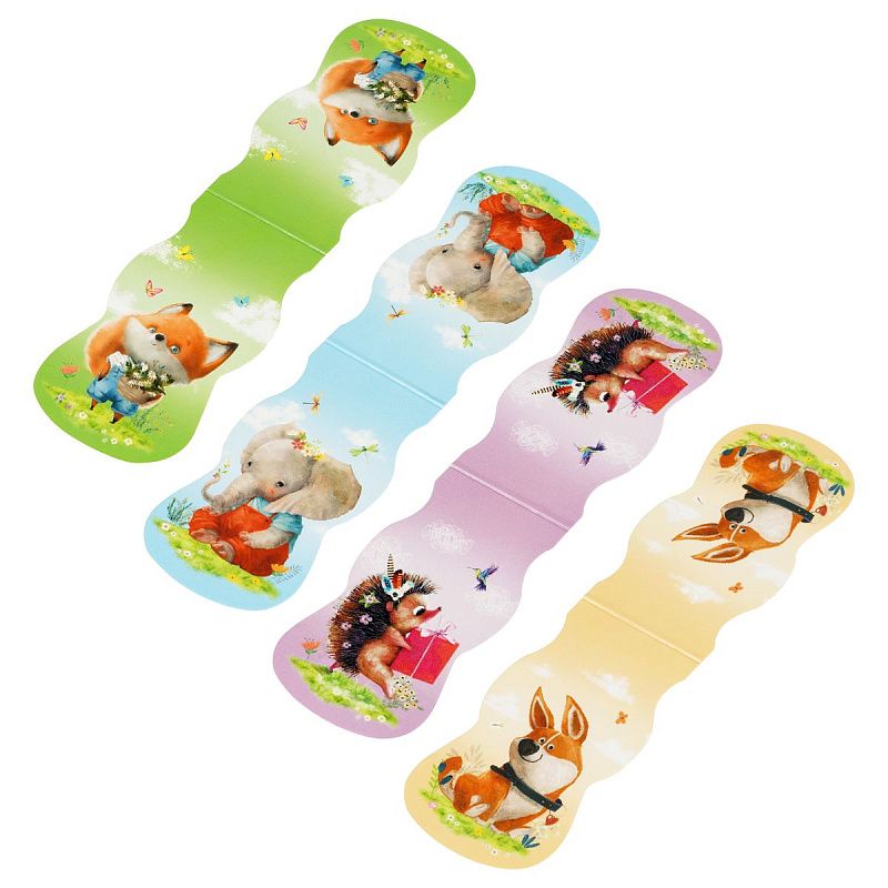 Закладка - магнит для книг, 35*130мм, ArtSpace "Lovely animals" 