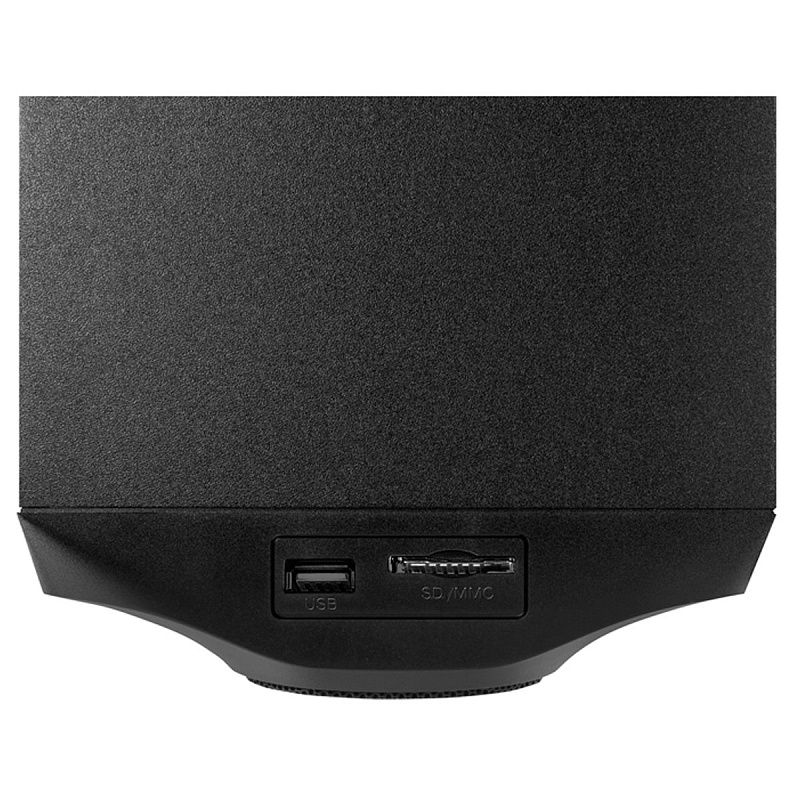 Колонки Sven MS-304, 2*10W+Subwoofer 20W, деревянный корпус, Bluetooth, FM, LED-дисплей, пульт, USB, SD, черный