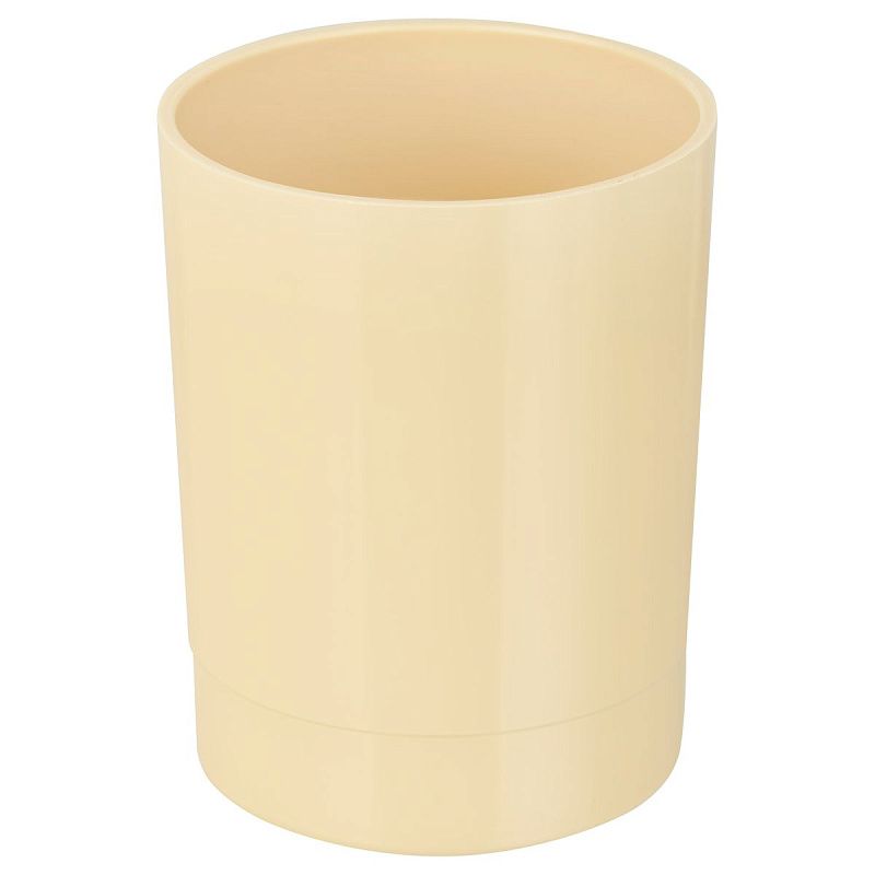 Подставка-стакан СТАММ "Лидер", пластиковая, круглая, бежевая