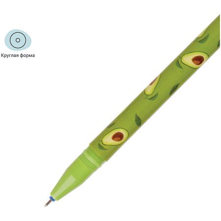 Ручка гелевая стираемая MESHU "Avocado" синяя, 0,5мм, корпус ассорти 